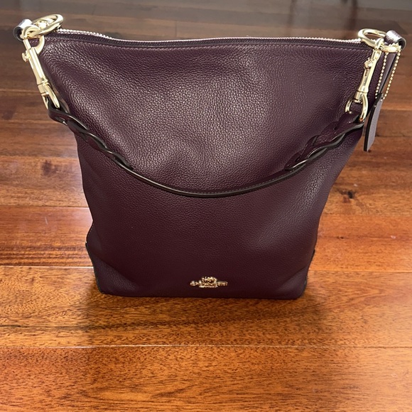 Coach Burgundy Shoulder Bag - Picture 3 of 10
